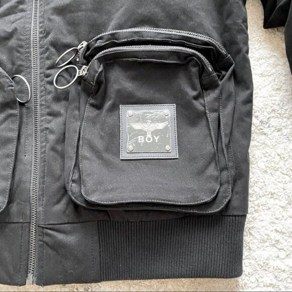 BOY LONDON Boy Utility Bomber Jacket Black Size M - Picture 8 of 12